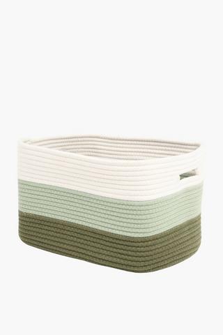 Set Of 2 Cotton Rope Utility Baskets