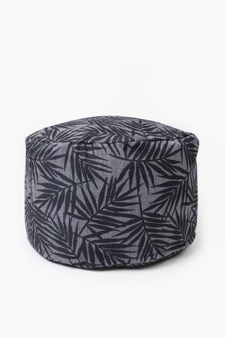Printed Thompson Leaf Pouffe Cover, 30x50cm