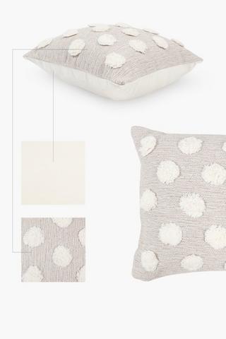 Textured Dotted Scatter Cushion, 50x50cm