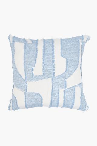 Textured Denim Haven Scatter Cushion, 50x50cm