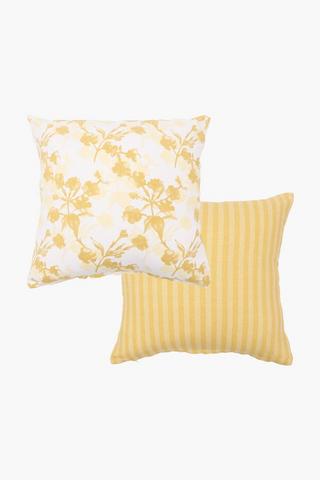 2 Pack Arctic Floral Scatter Cushion Covers, 45x45cm