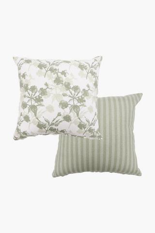 2 Pack Arctic Floral Scatter Cushion Covers, 45x45cm