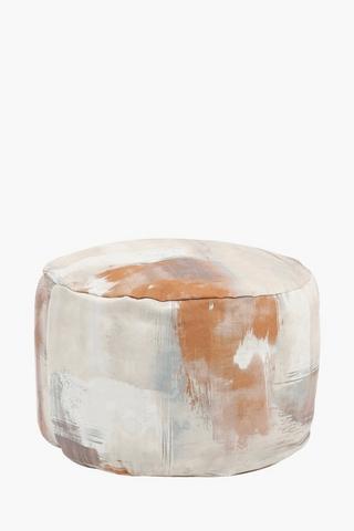 Milton Brush Abstract Pouffe Cover Only, 30x50cm