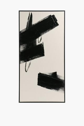 Framed Abstract Stroke, 60x120cm