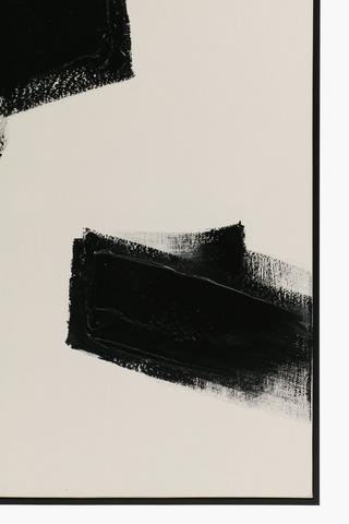 Framed Abstract Stroke, 60x120cm