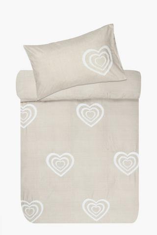 Soft Touch Julia Tufted Heart Duvet Cover Set