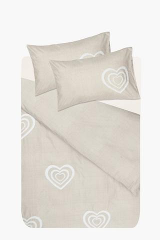 Soft Touch Julia Tufted Heart Duvet Cover Set