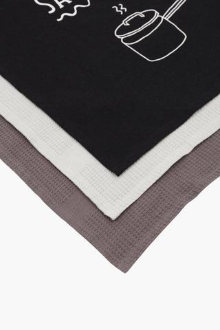 3 Pack 100% Cotton Tea Towels