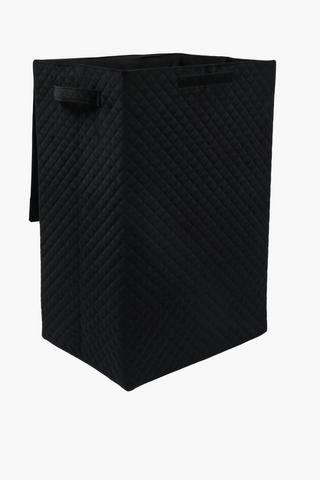Quilted Laundry Basket With Lid