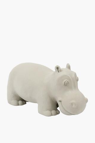 Doorstop Resin Hippo
