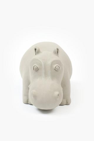 Doorstop Resin Hippo