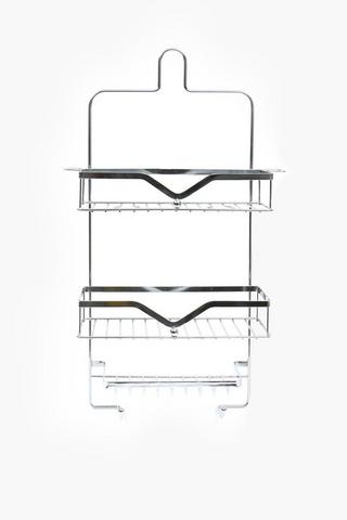 Metal Chrome Curve Shower Caddy