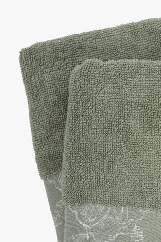 2 Pack Yorkton Embroidered Floral Hand Towel Set