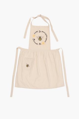 Embroidered Bee Apron