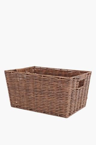 Plastic Weave Utility Basket Large