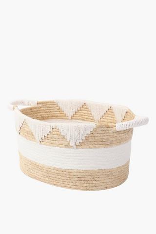 Natural Seagrass Utility Basket, Large