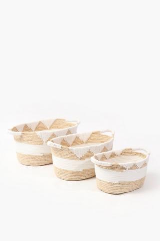 Natural Seagrass Utility Basket, Large