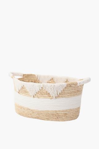 Natural Seagrass Utility Basket, Medium