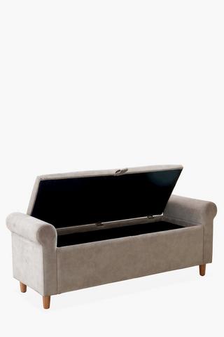 Scroll Arm Blanket Box
