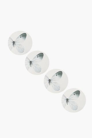 4 Pack Butterfly Cork Coasters