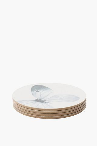4 Pack Butterfly Cork Coasters