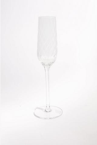 Aloe Ripple Champagne Flute