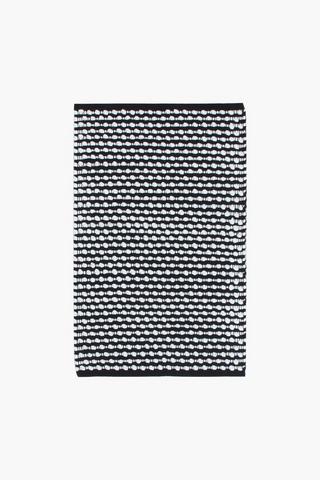 Polycotton Jacquard Garland Rug, 50x80cm