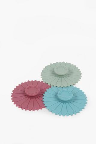 3 Silicone Daisy Mug Covers