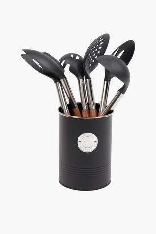 6 Piece Utensil Set With Holder