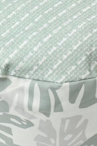 Printed Creighton Leaf Pouffe , 30x50cm