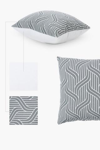 Printed Geometric Scatter Cushion Cover, 50x50cm