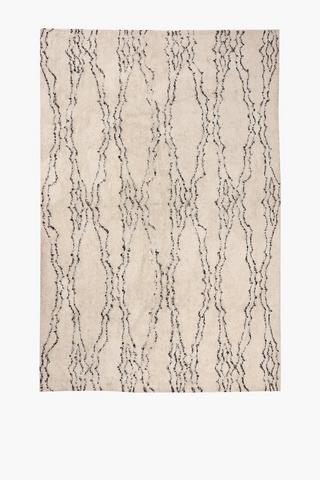 Shaggy Berb Hamilton Geometric Rug, 160x230cm