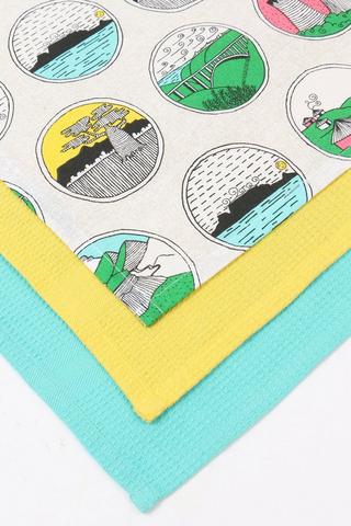 Colab  Phiwokuhle Hlongwane 3 Pack Tea Towels