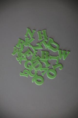 Glow In The Dark Letter Wall Stickers
