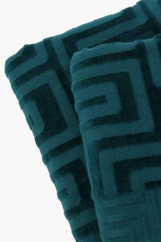 Cotton Jacquard Geometric Hand Towel, 50x90cm