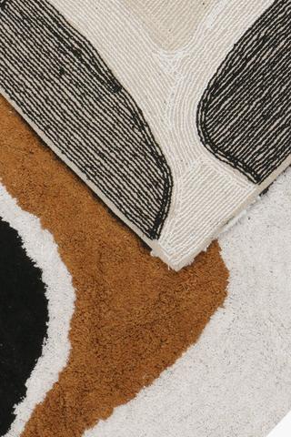 Faro Shaggy Block Polycotton Rug, 120x180cm