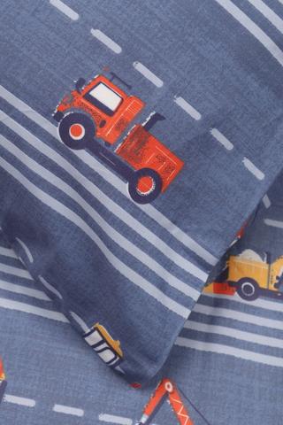 Soft Touch Printed Hugo Construction Fitted Sheet