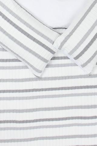 Tufted Seersucker Woven Jacquard Stripe Duvet Cover Set