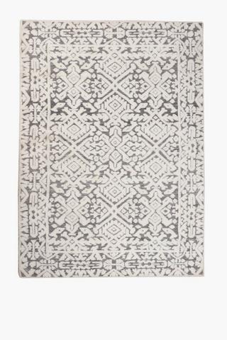 Shaggy High Low Geometric Rug, 160x230cm
