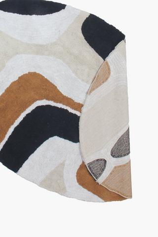 Shaggy Block Faro Oval Rug, 120cm
