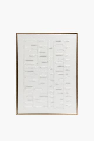 Framed Silent Script, 60x80cm