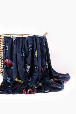 Super Plush Pixel Gamer Blanket, 125x150cm