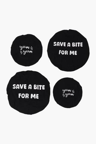 4 Piece Cotton Food Cover Set