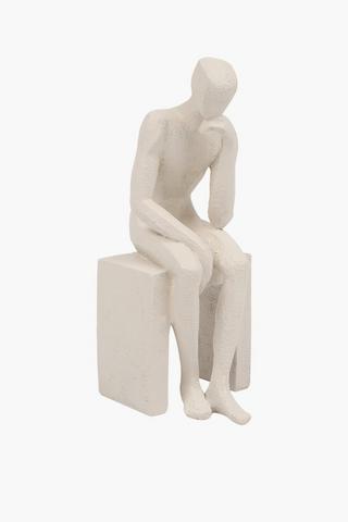 Thinking Man Statue, 18x40cm