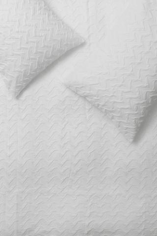 Soft Touch Pressed Chevron Duvet Cover Set