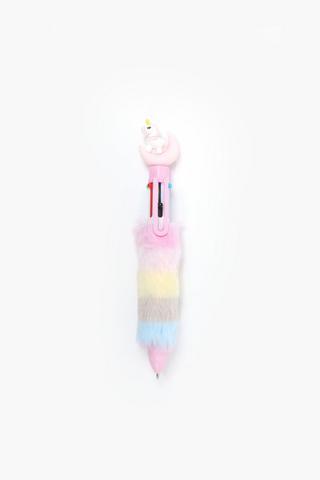 Unicorn Furry Multi Colour Pen