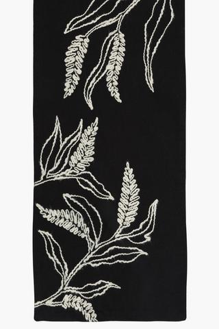 Embroidered Cotton Table Runner