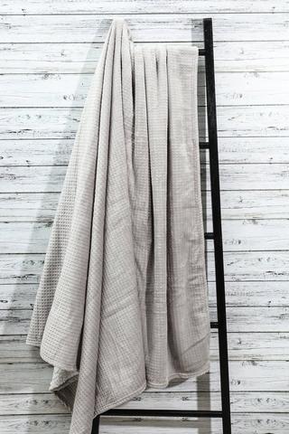 Waffle Sherpa Blanket, 180x200cm