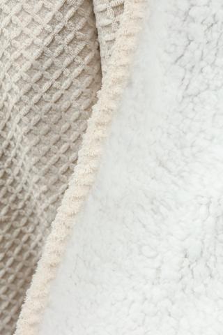 Waffle Sherpa Blanket, 180x200cm
