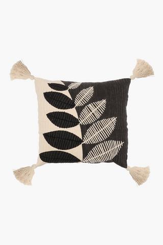 Bathurst Textured Leaf Scatter Cushion, 50x50cm